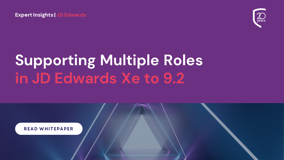 Supporting Multiple Roles in JD Edwards Xe to 9.2